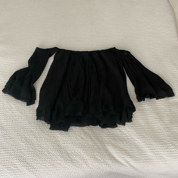 Onetheland black off the shoulder top - Picture 5 of 6